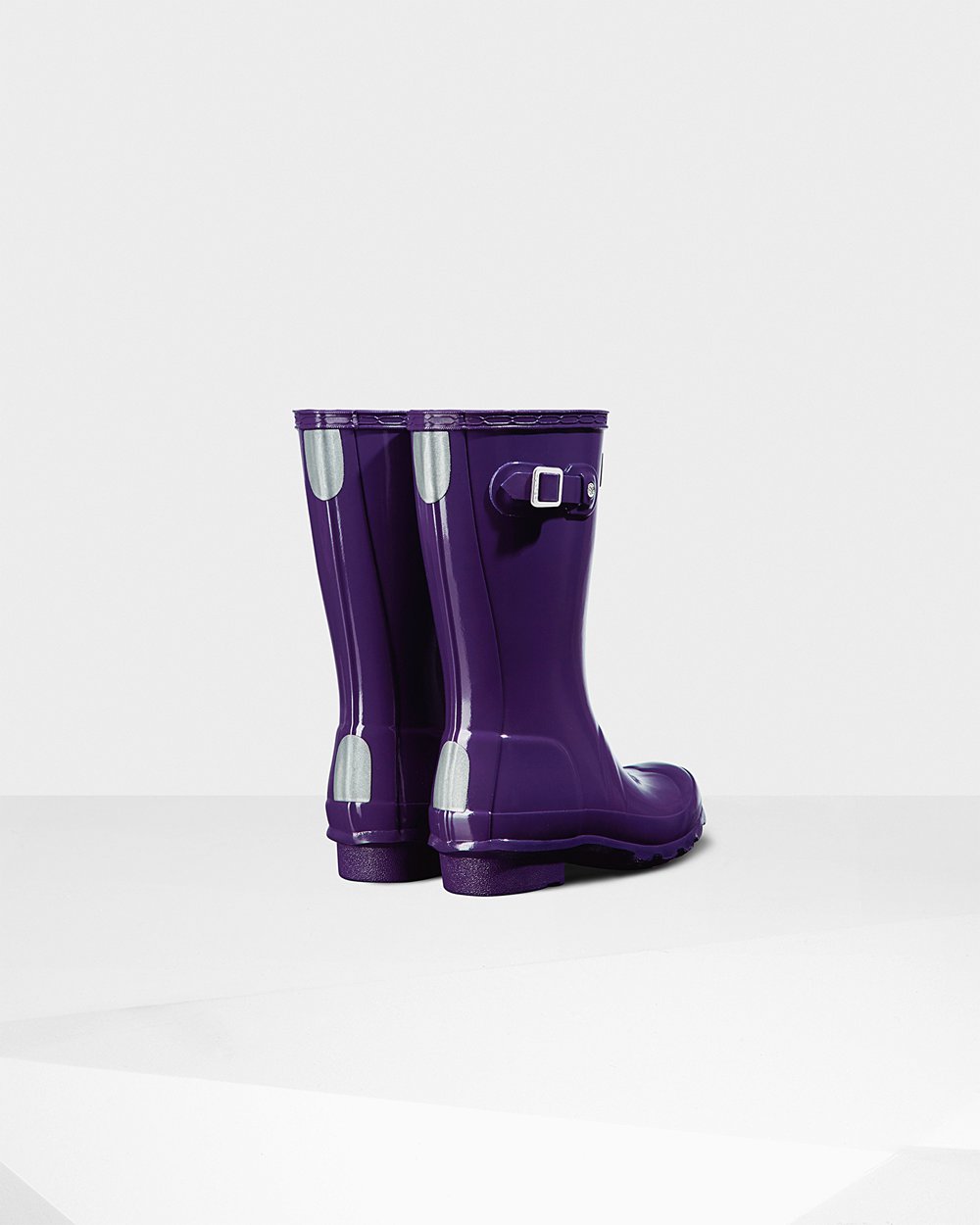 Botas De Agua Hunter Niños Original Big Gloss - Azules Moradas - Argentina 0897WQARK